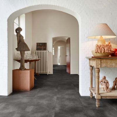 stone look tile floors in an elegant hallway cocoa fl