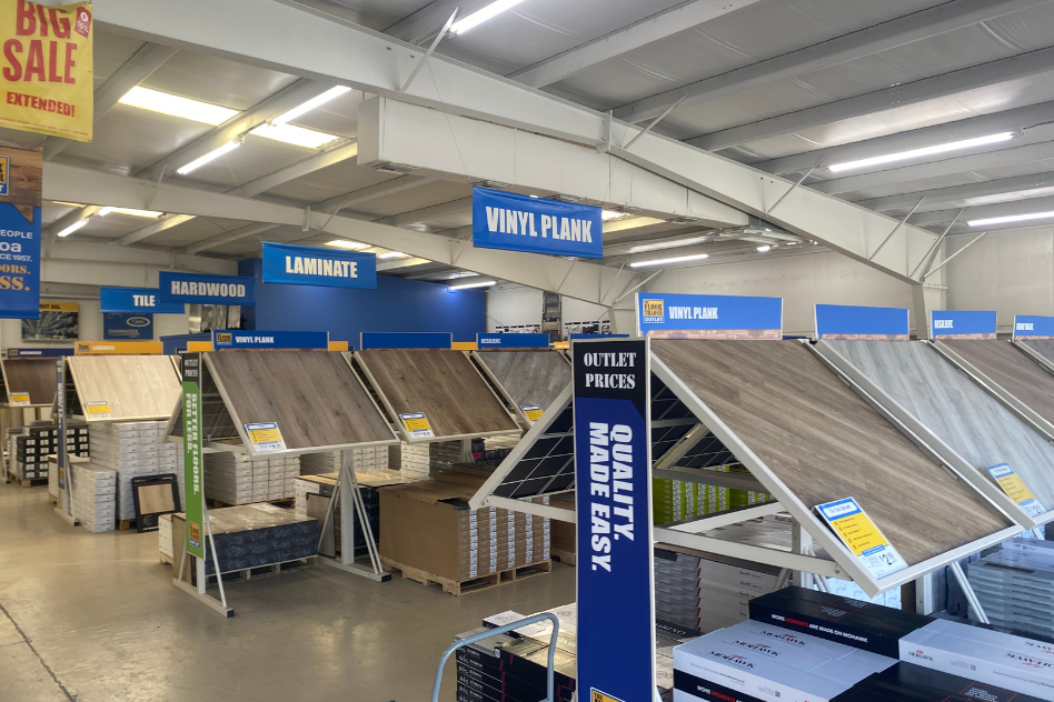 couple on new flooring 